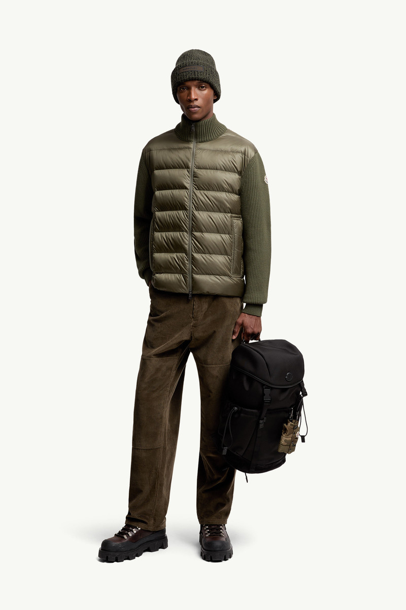 Moncler Padded Wool & Cashmere Zip-Up Cardigan outlook