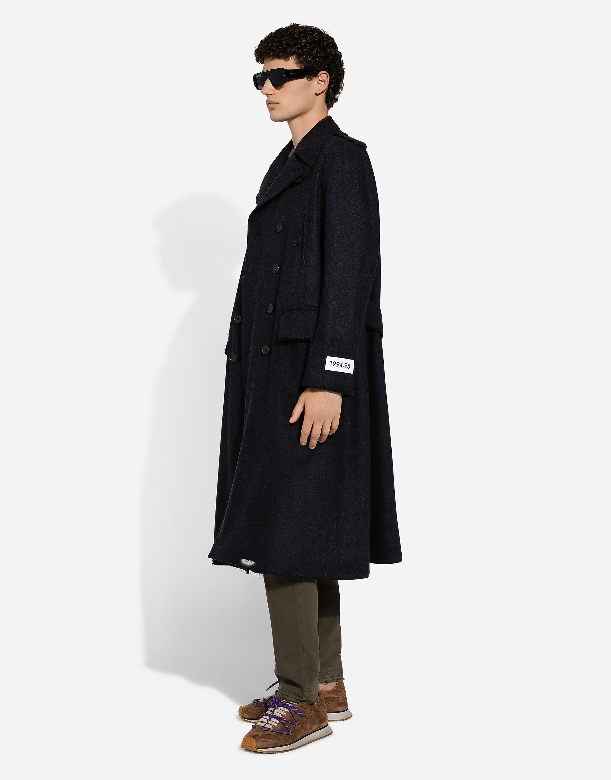 Double-breasted cashmere pea coat - 5