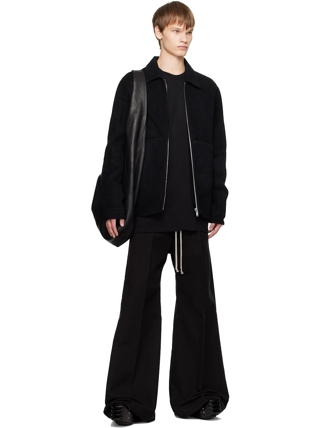Black Concordians Wide Bela Trousers - 4