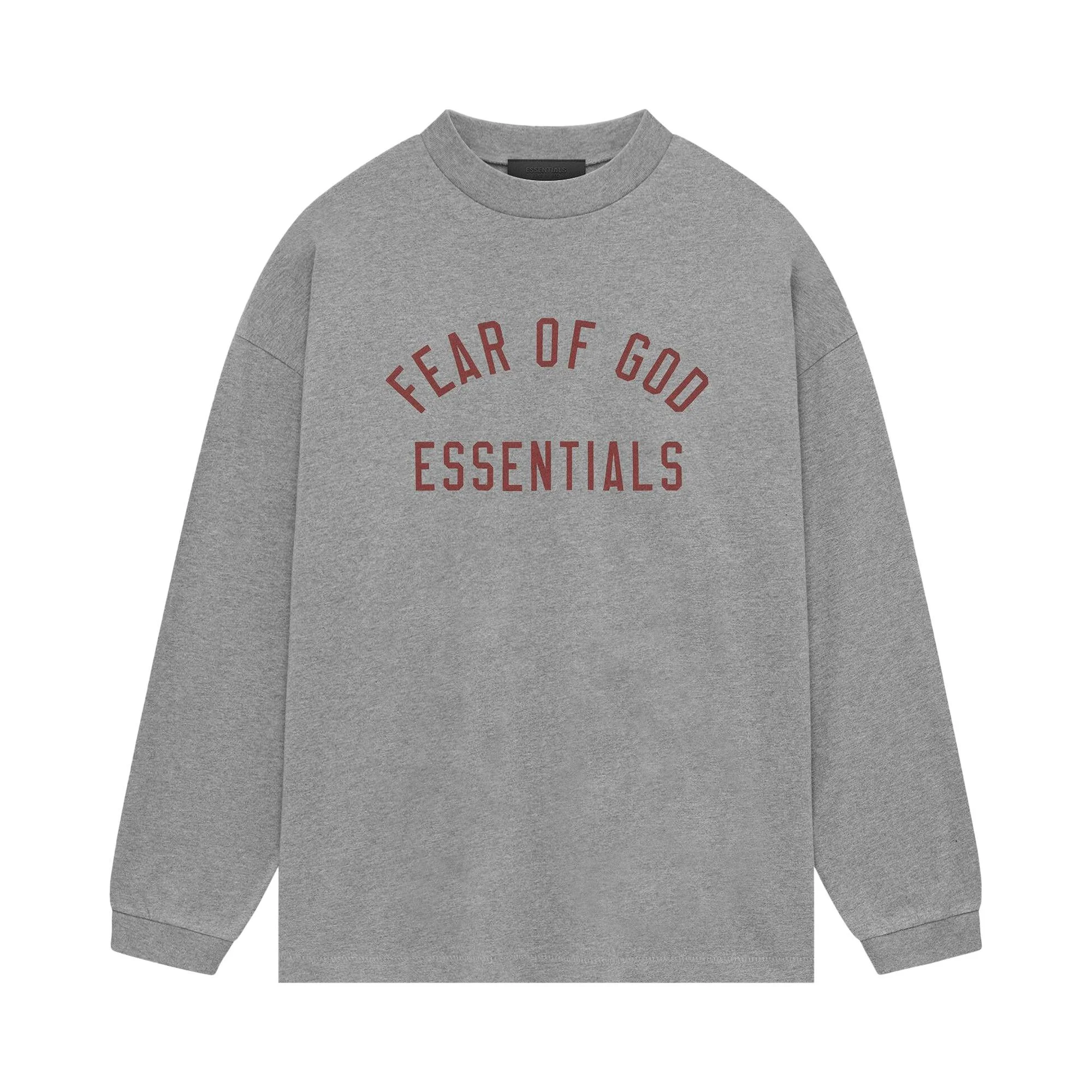 Fear of God Essentials Jersey Long-Sleeve Tee 'Dark Heather' - 1