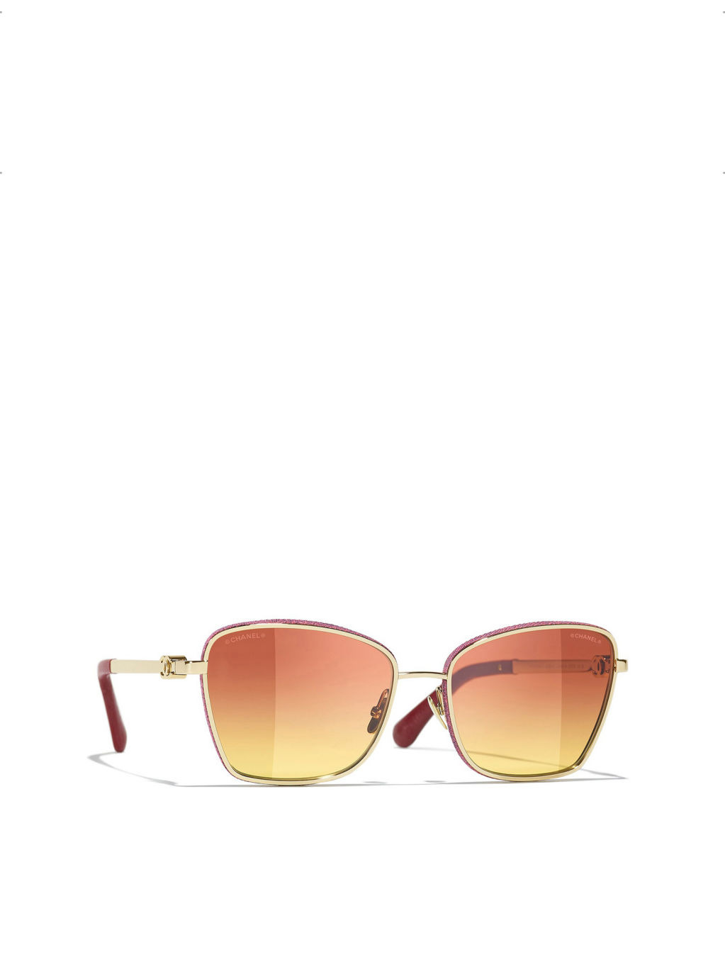 CH4289Q Cat Eye-Frame Metal Sunglasses - 2
