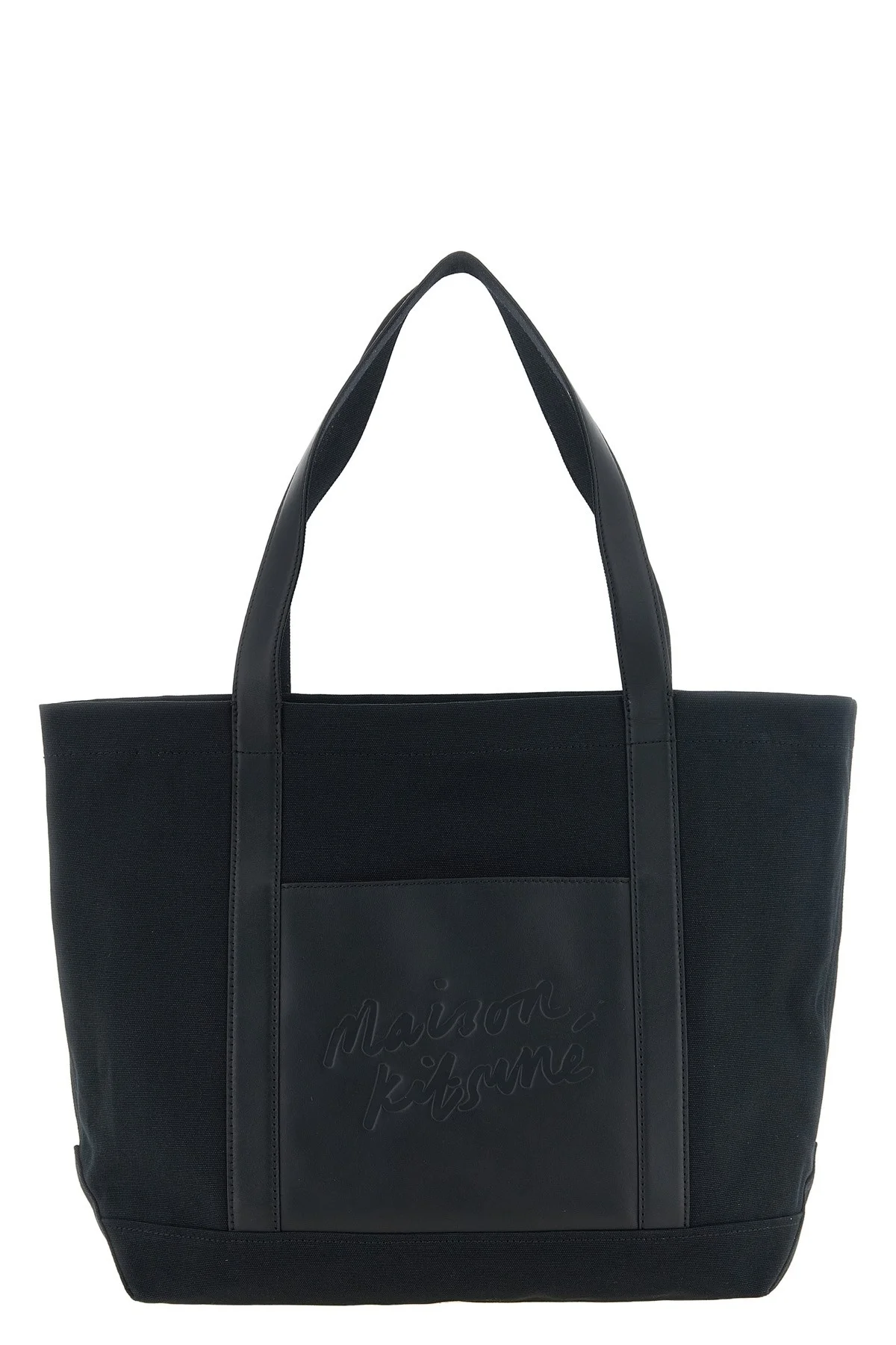 Canvas And Large Leather Shopping Bag - 1