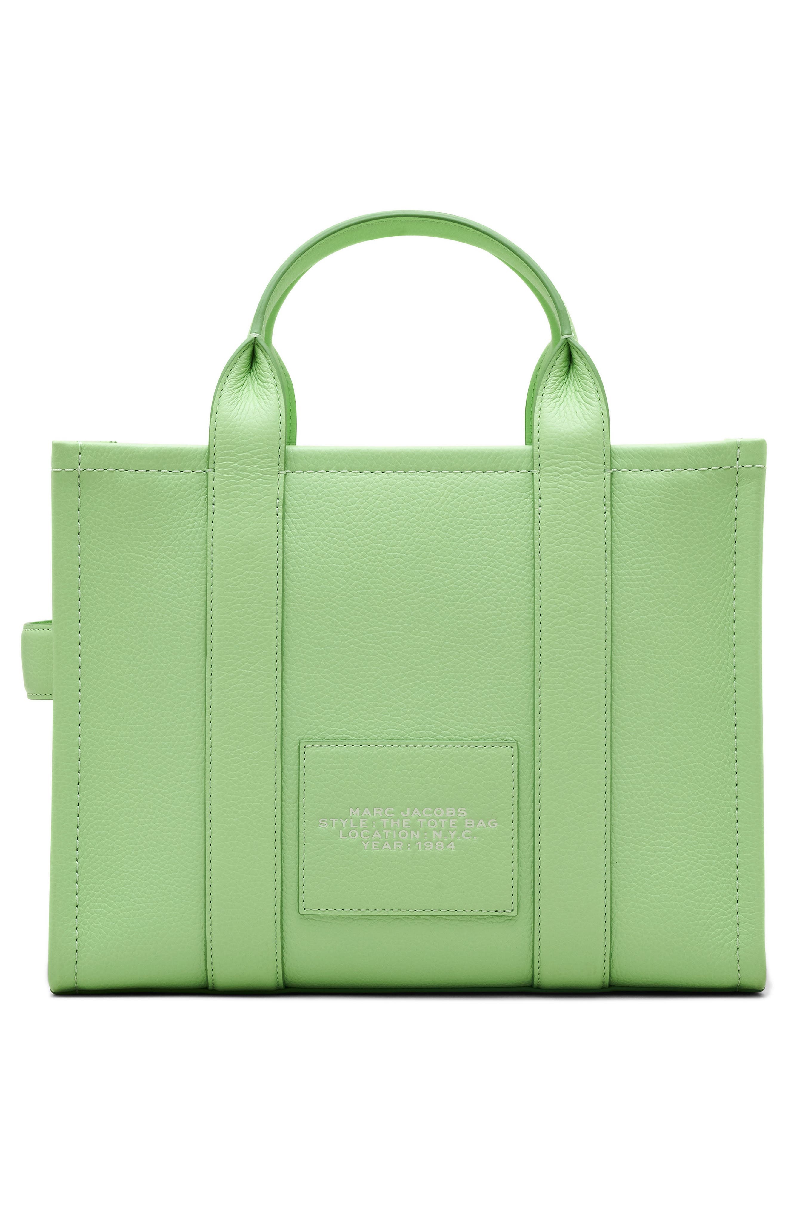 Marc Jacobs The Leather Medium Tote Bag in Peppermint at Nordstrom - 4