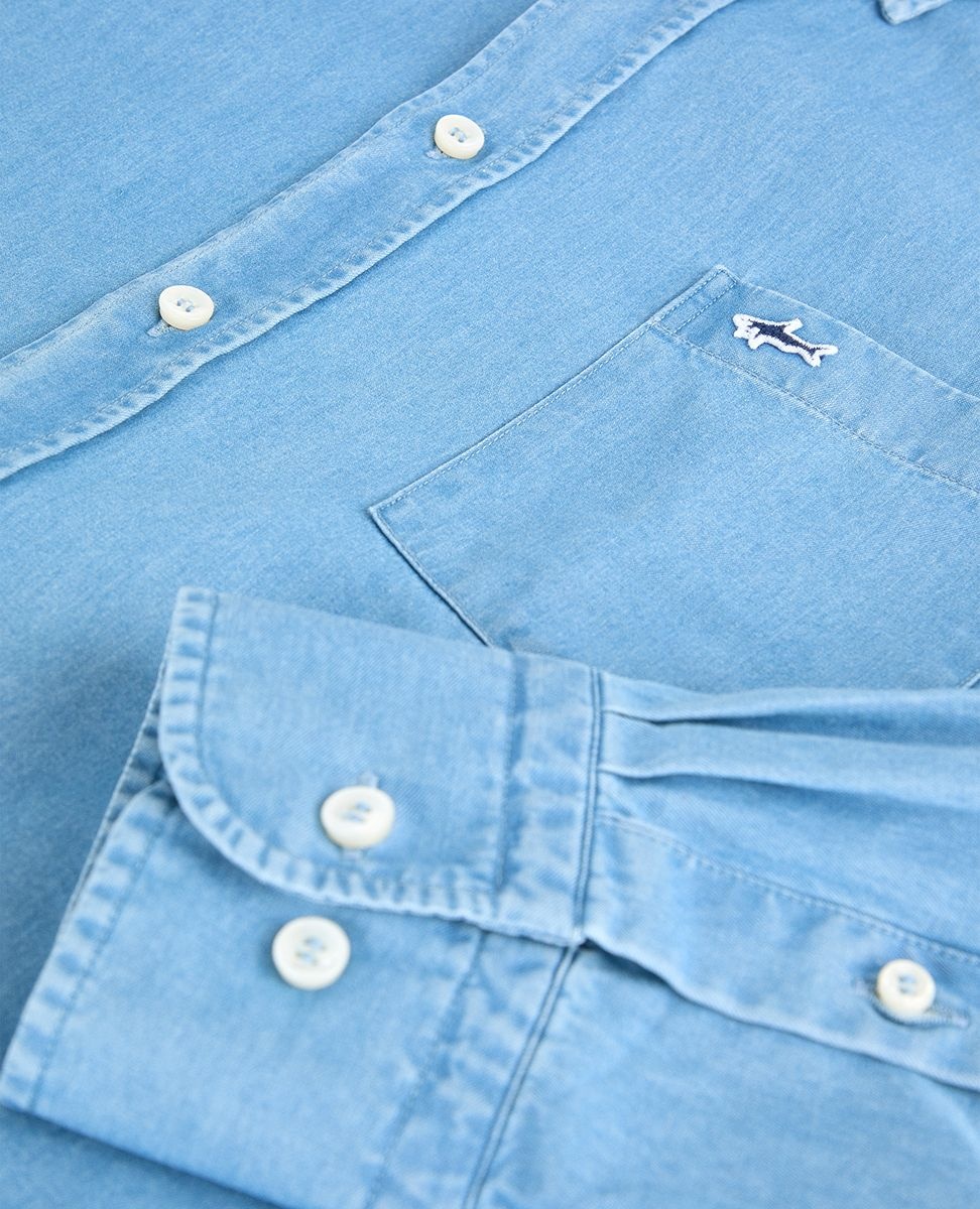 Denim cotton shirt - 6