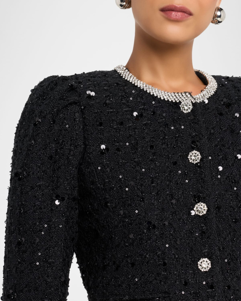 Chiara Embellished Tweed Jacket 5