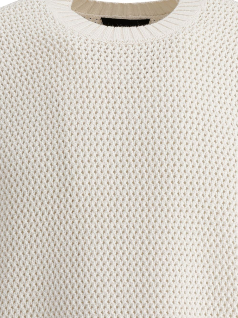 open-knit cotton-cashmere sweater - 3