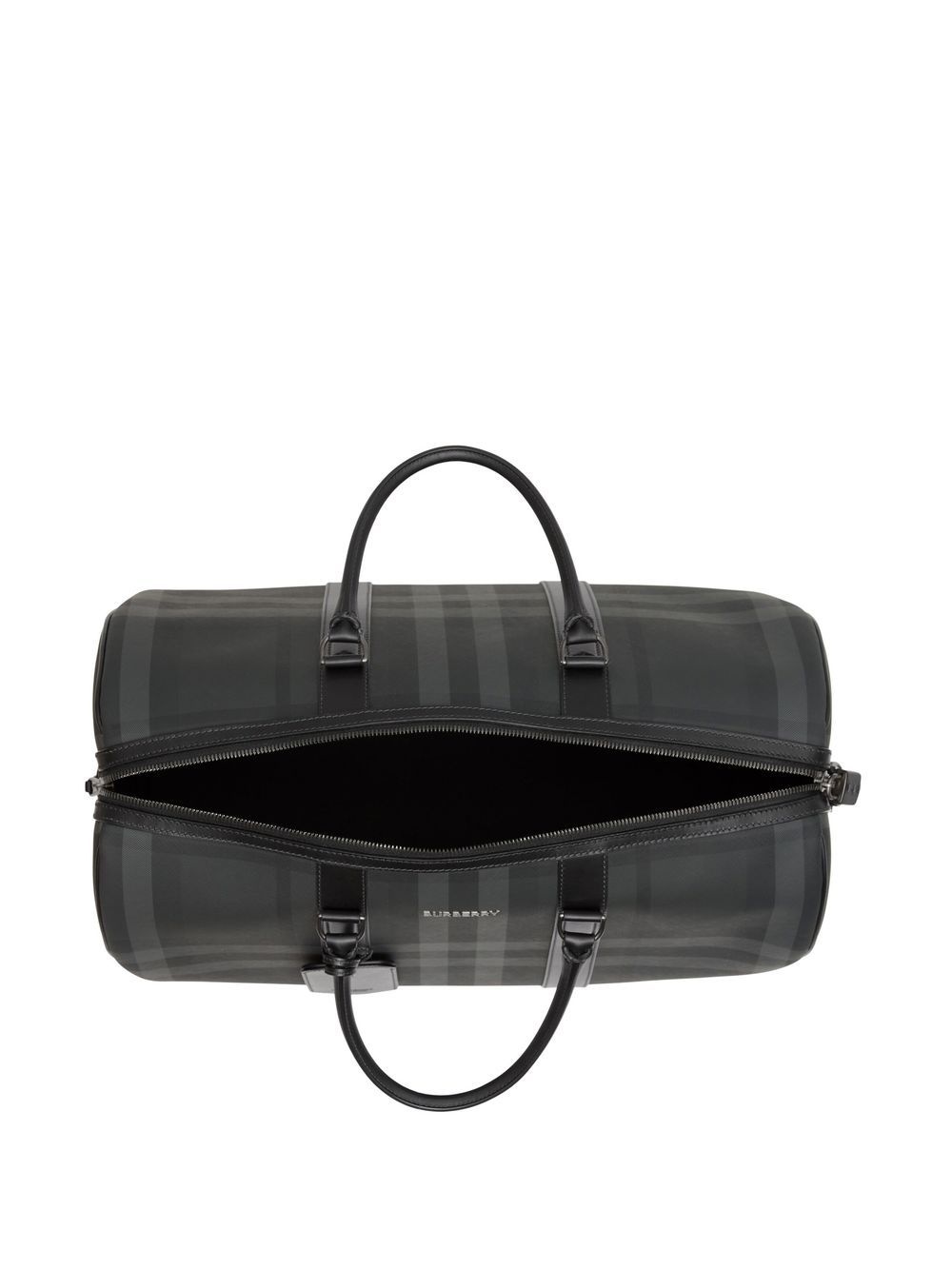 check-pattern faux-leather holdall - 5