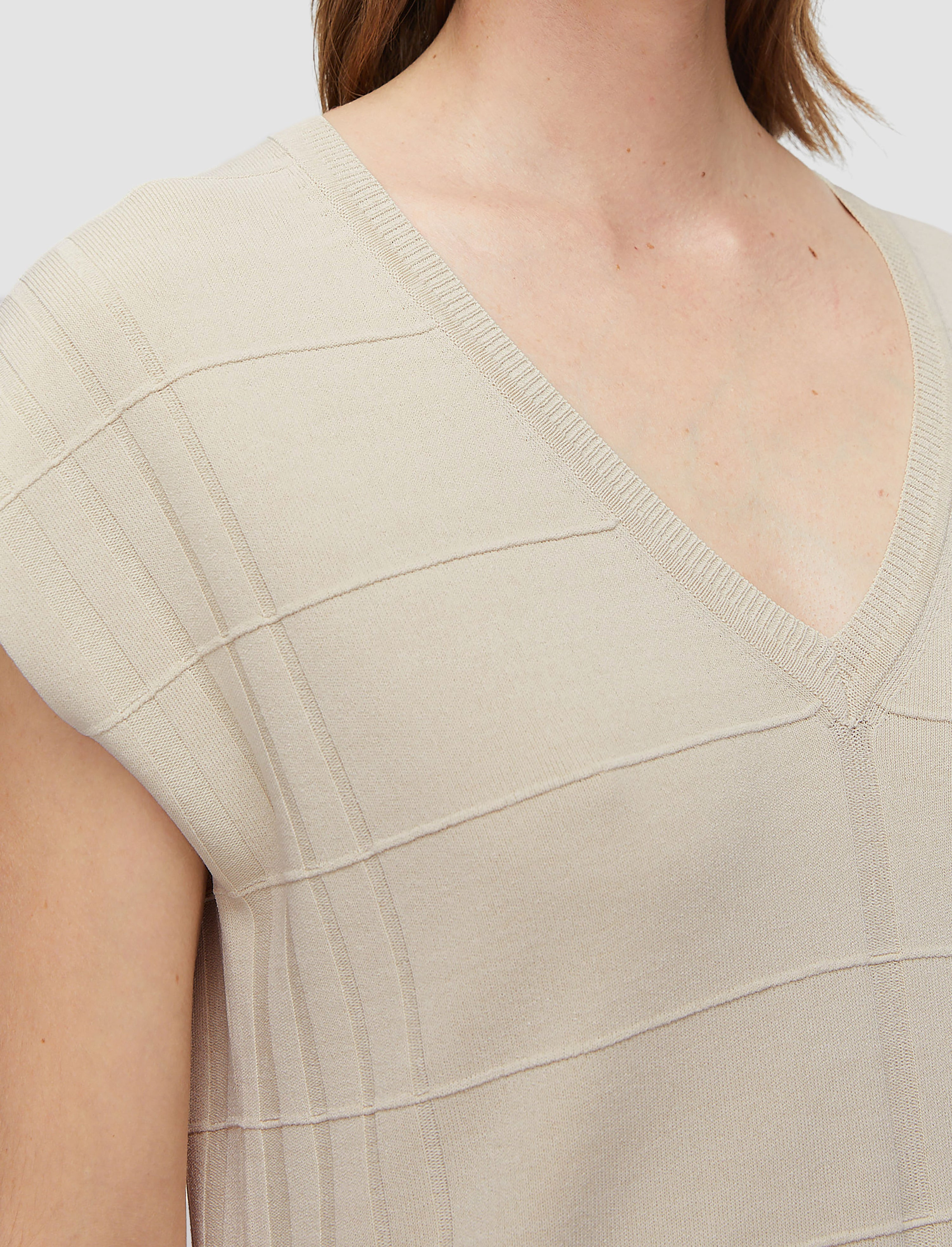 Viscose Grid Knit Top - 5