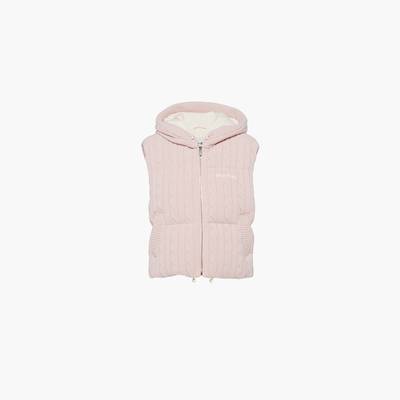 Miu Miu Padded cashmere wool down vest outlook
