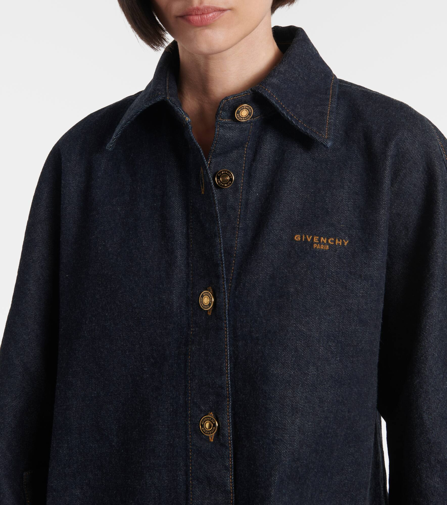 Cocoon denim shirt - 4
