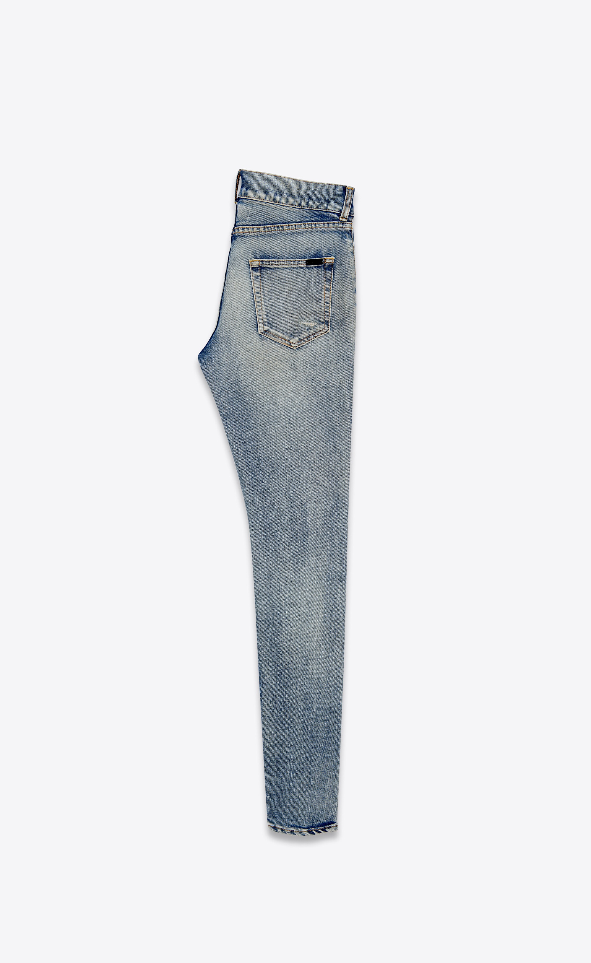 SAINT LAURENT skinny-fit jeans in santa monica blue denim