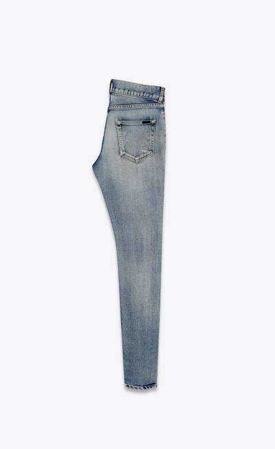 SAINT LAURENT skinny-fit jeans in santa monica blue denim outlook