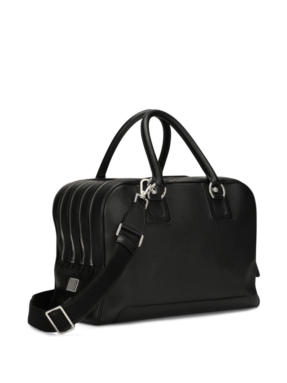 Re-Edition logo-plaque leather tote bag - 3