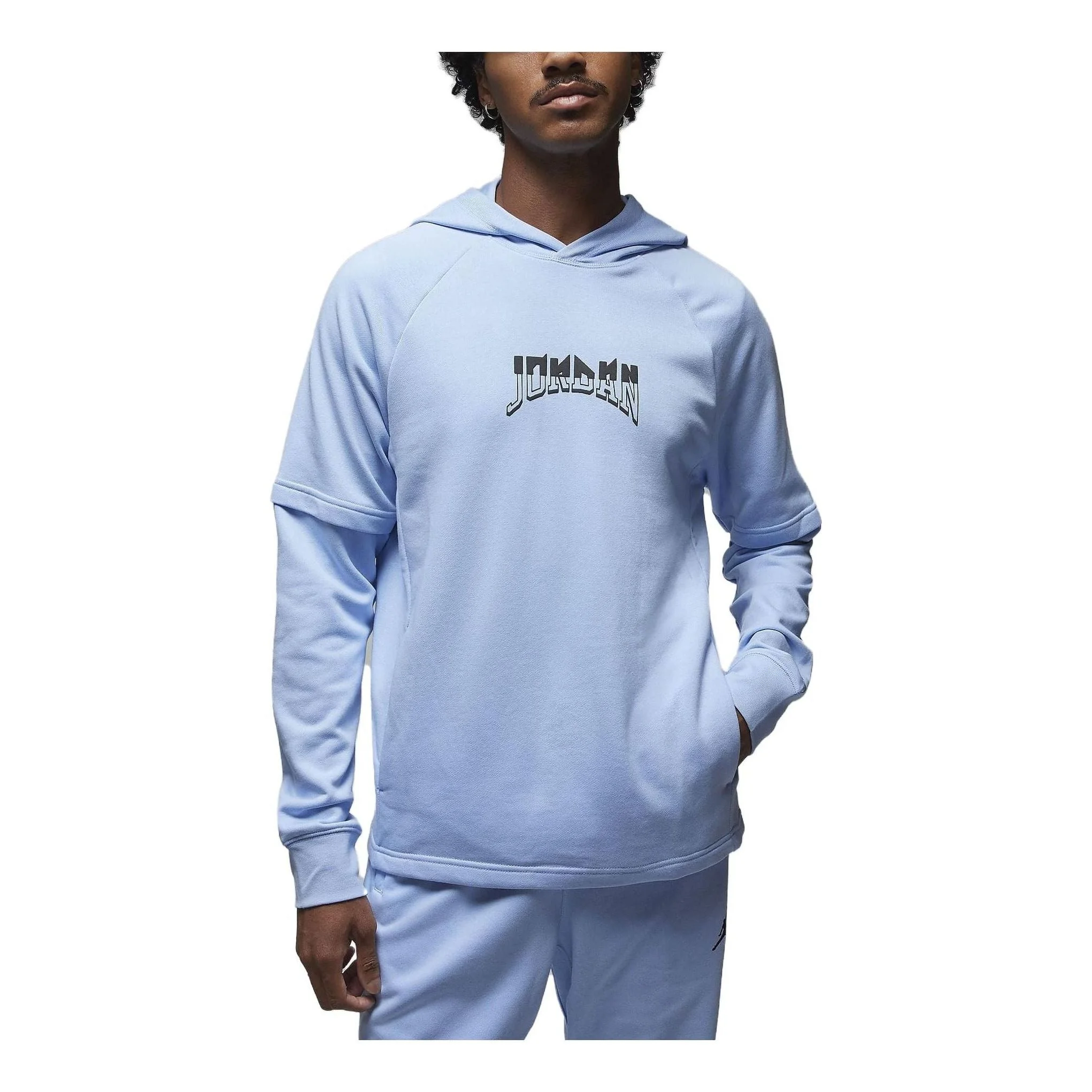 Air Jordan Dri-FIT Sport Graphic Fleece Pullover Hoodie 'Royal Tint' FB7570-425 - 1