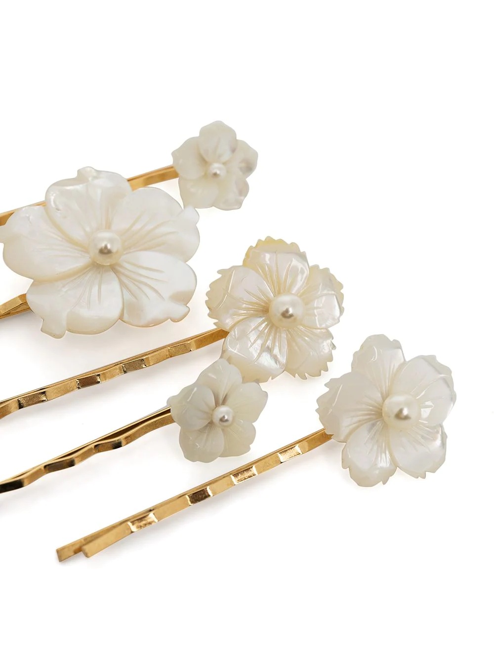 floral-pearl bobby pin set - 3