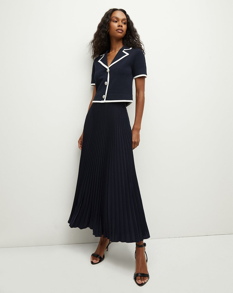 VERONICA BEARD ADDI PLEATED SKIRT outlook