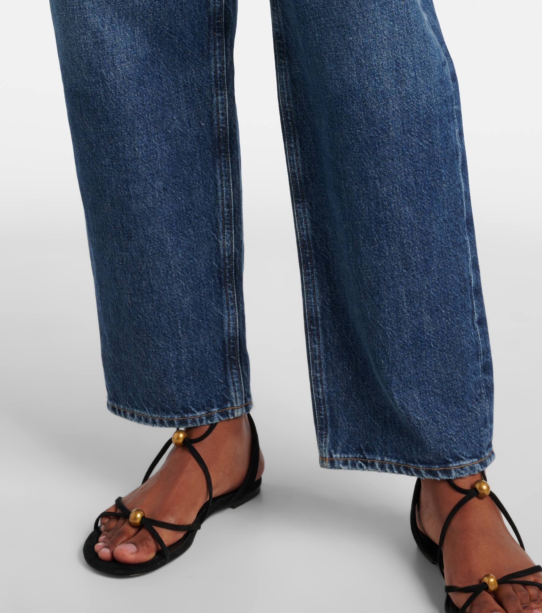 V-Waist Baggy straight jeans - 5