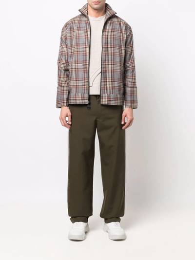 Ahluwalia check-print zipped jacket outlook