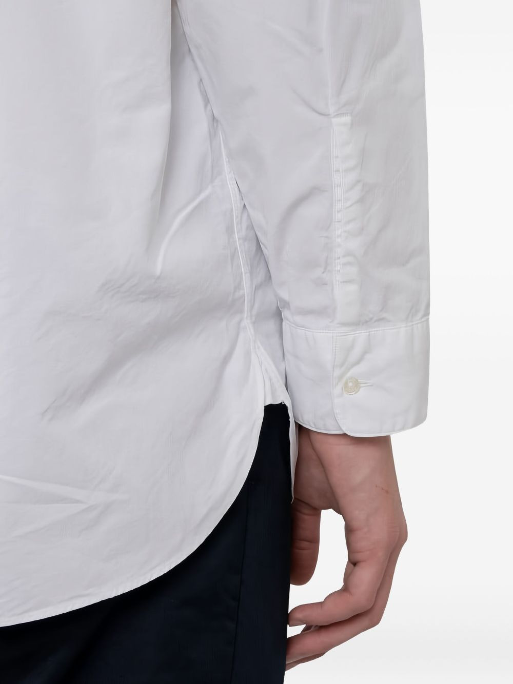 classic-collar cotton shirt - 4