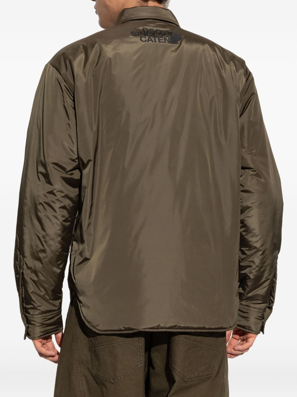 buttoned flap-pocket jacket - 4