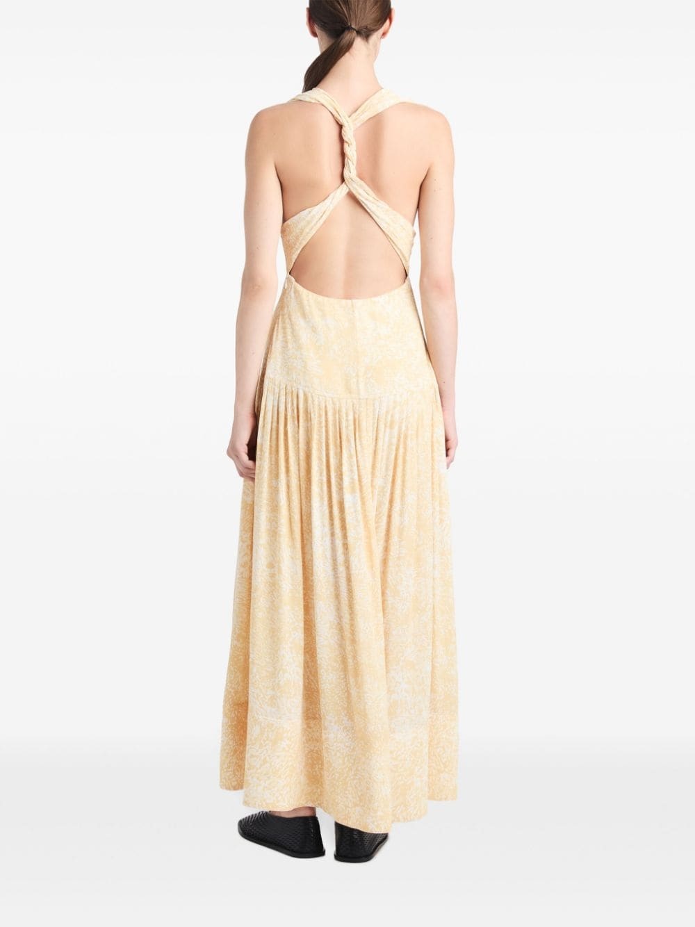 twist-strap maxi dress - 4