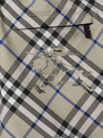 Burberry Equestrian Knight checked cotton shorts outlook
