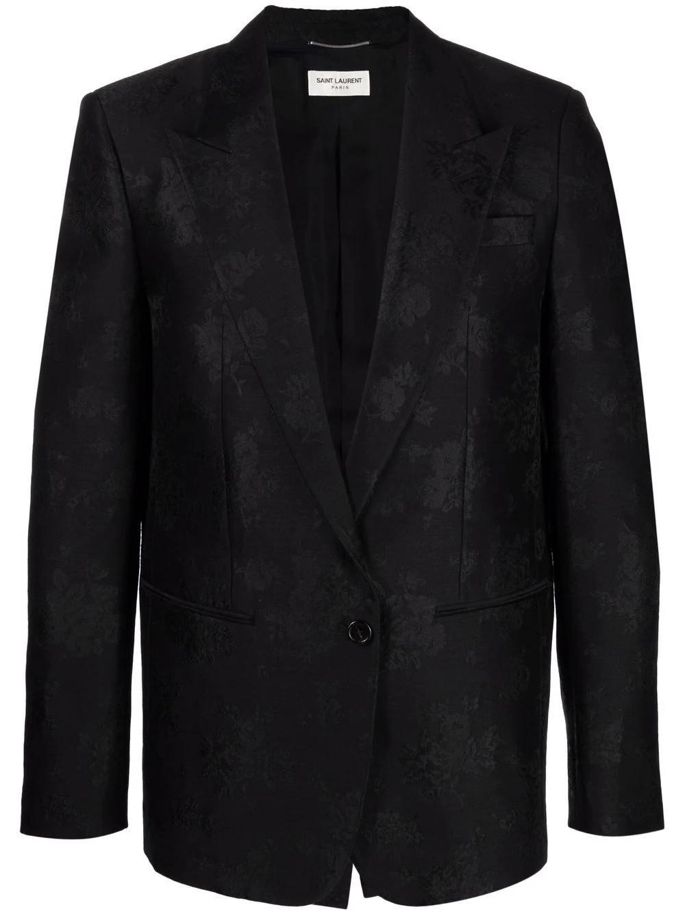 Jacquard Silk single-breasted jacket - 1