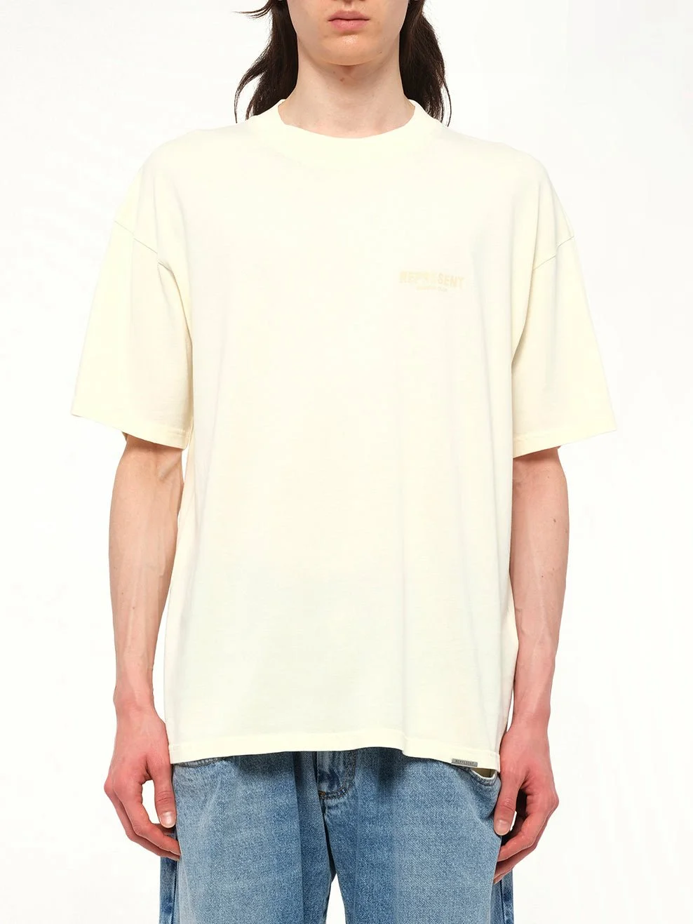 Represent Owners Club T-Shirt in Buttercream - 1