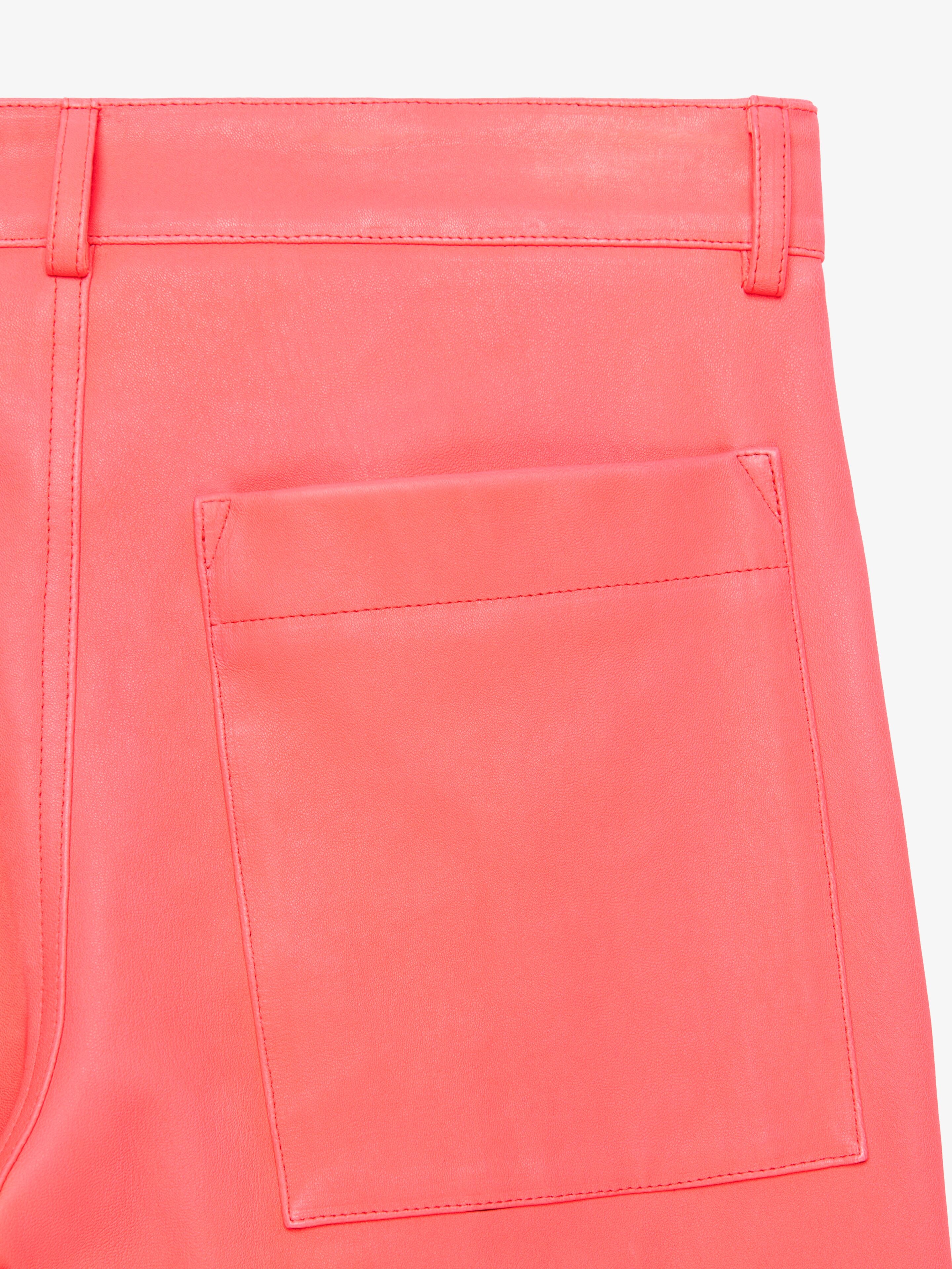 SLIM FIT PANTS IN NAPPA LEATHER - 6