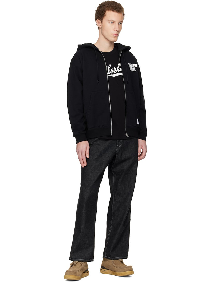NEIGHBORHOOD Black Classic Sweat Zip Hoodie outlook