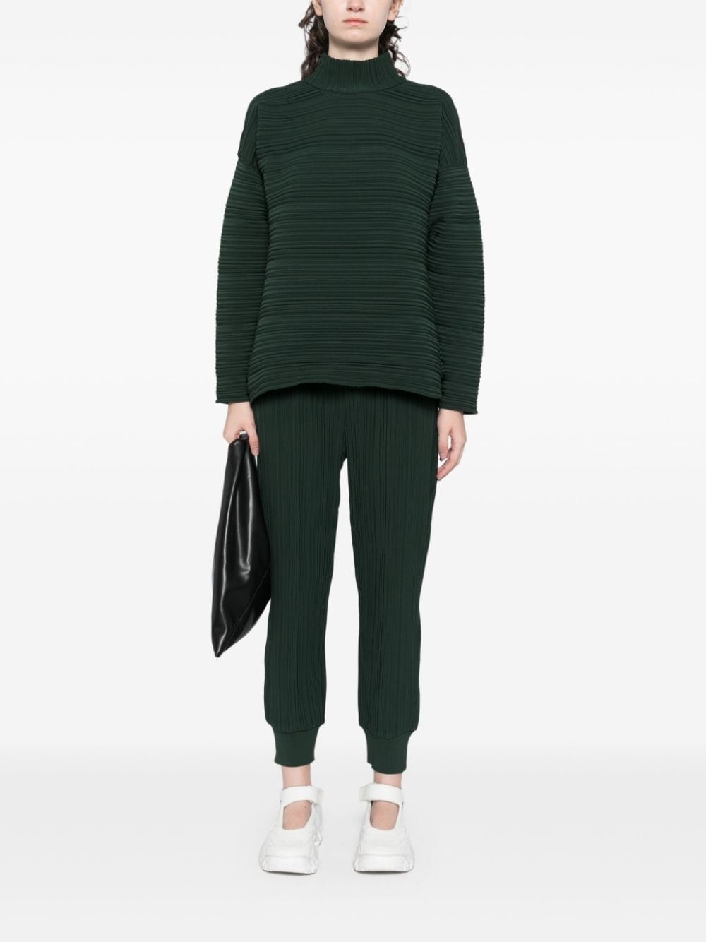 crepe knitted top - 2