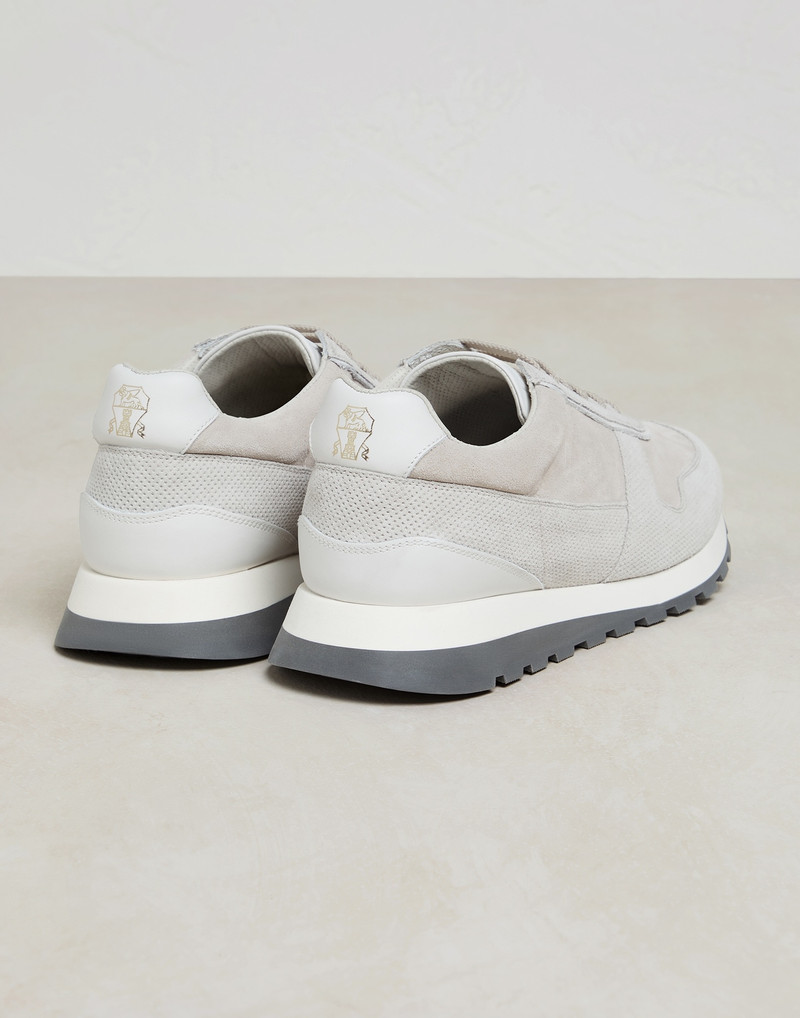 Punched and washed suede runners 3