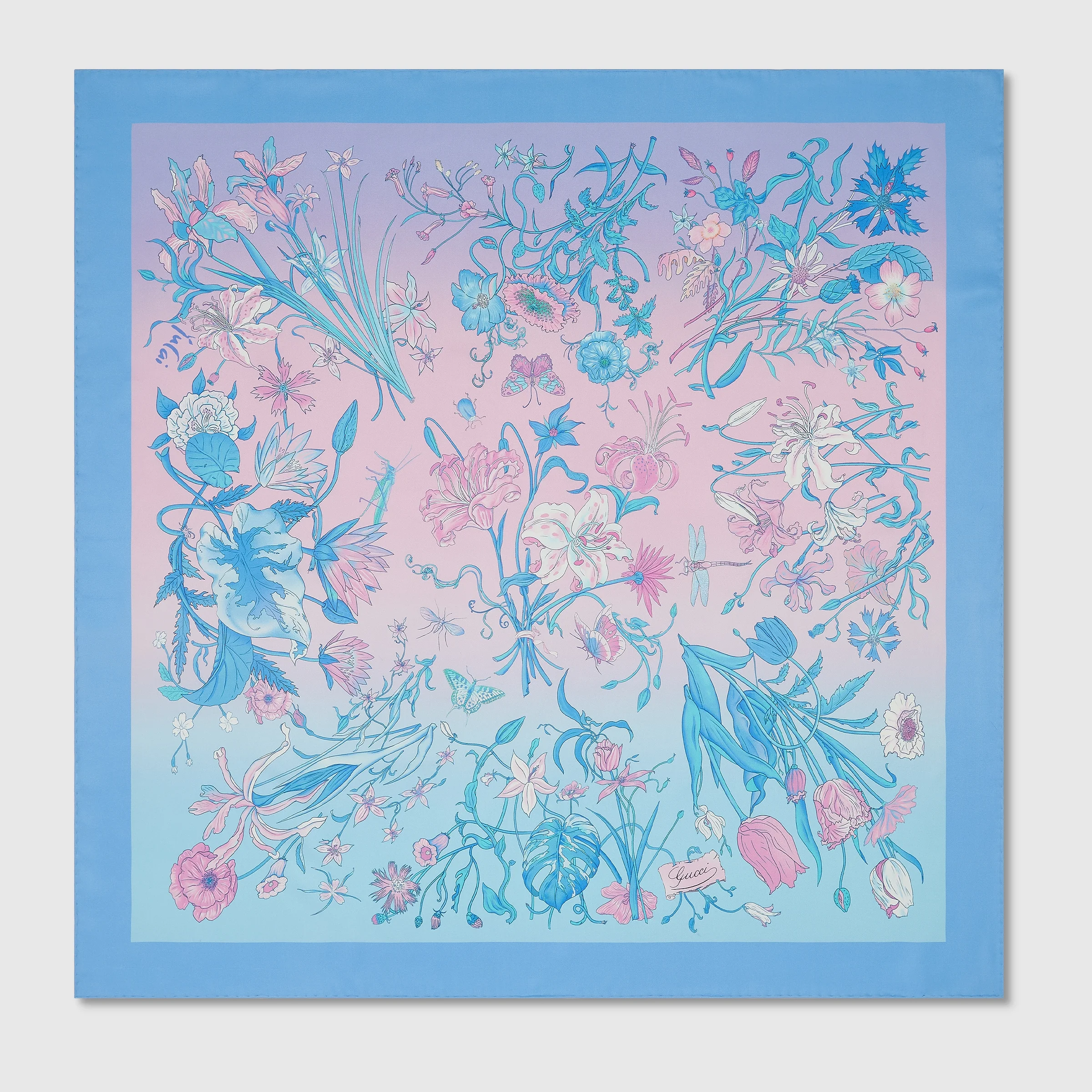 90 x 90 project printed silk carré - 1