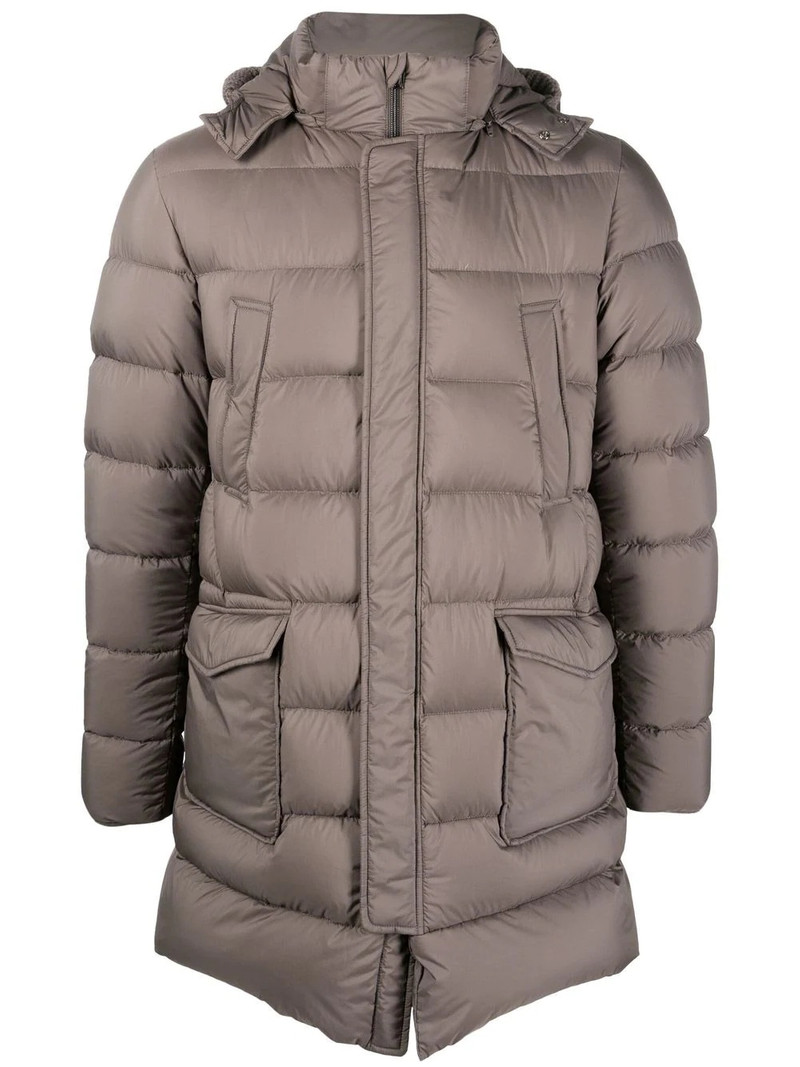 padded hooded down jacket 1