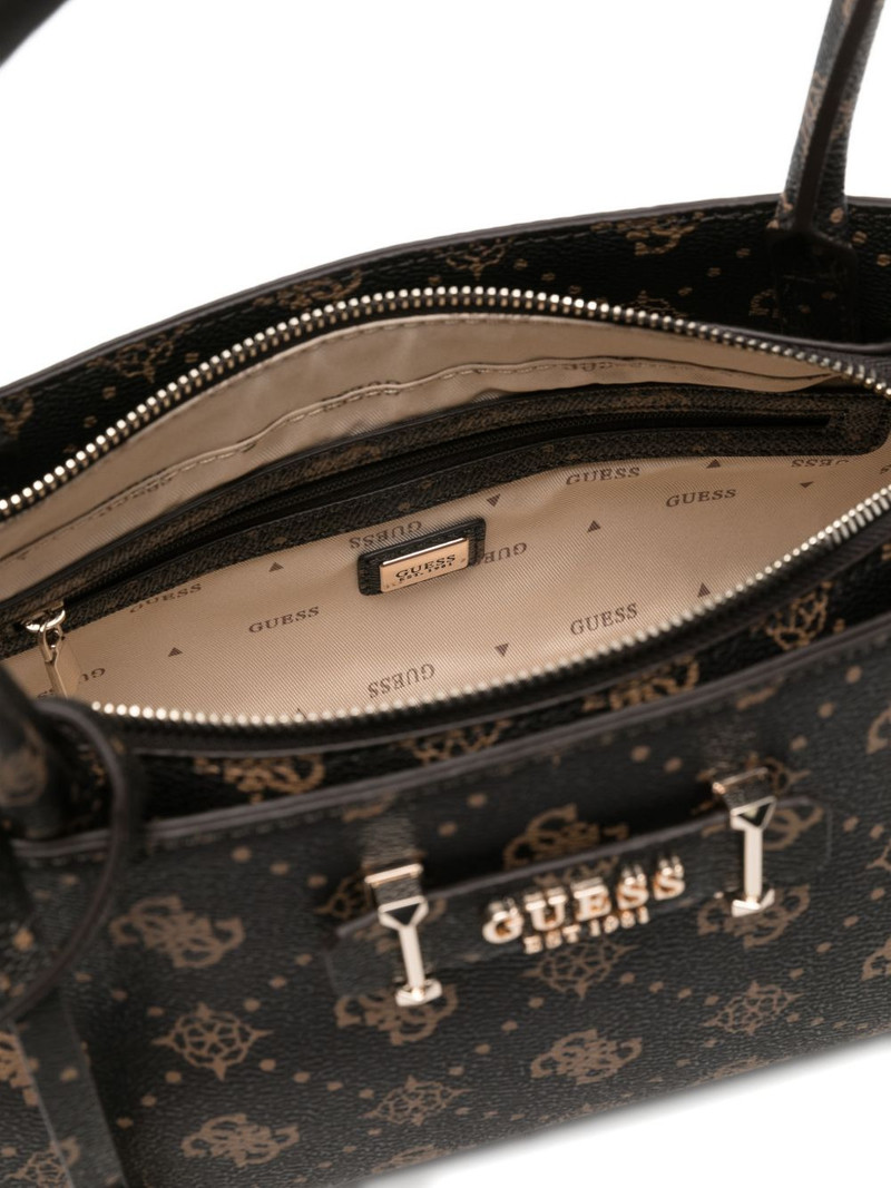 Carrie logo-charm tote bag 4