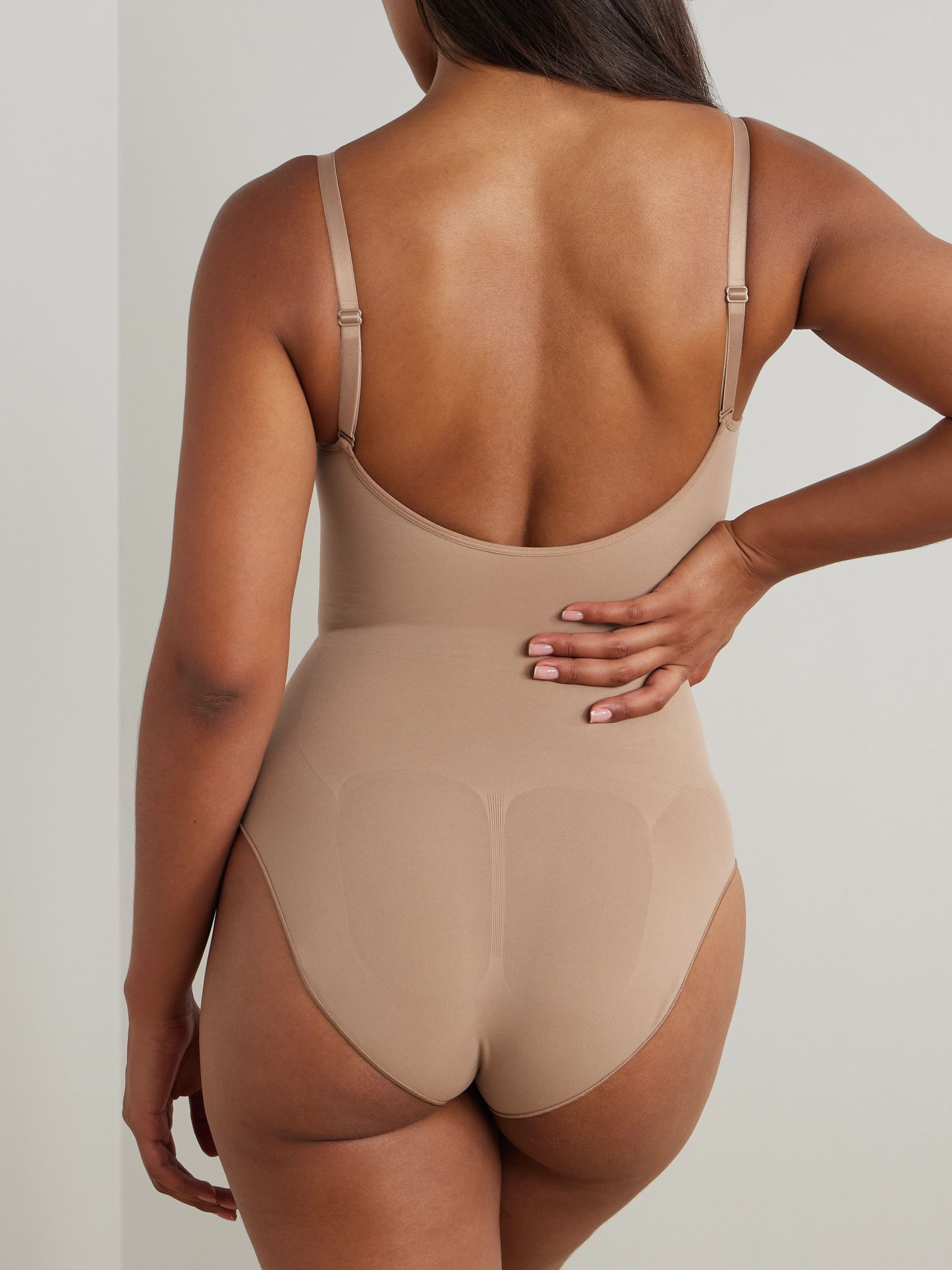 Seamless Sculpt Brief Bodysuit - Sienna Beige - 3
