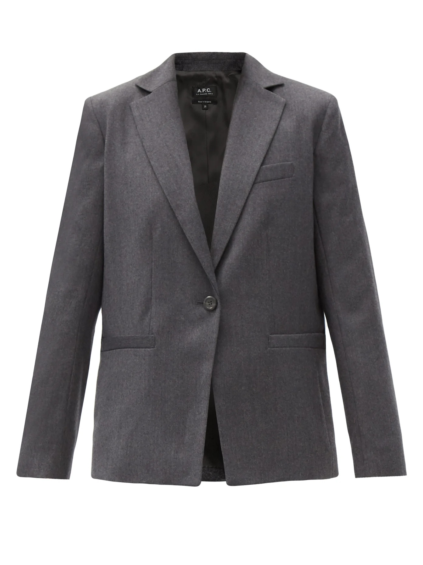 Savannah single-breasted wool blazer - 1