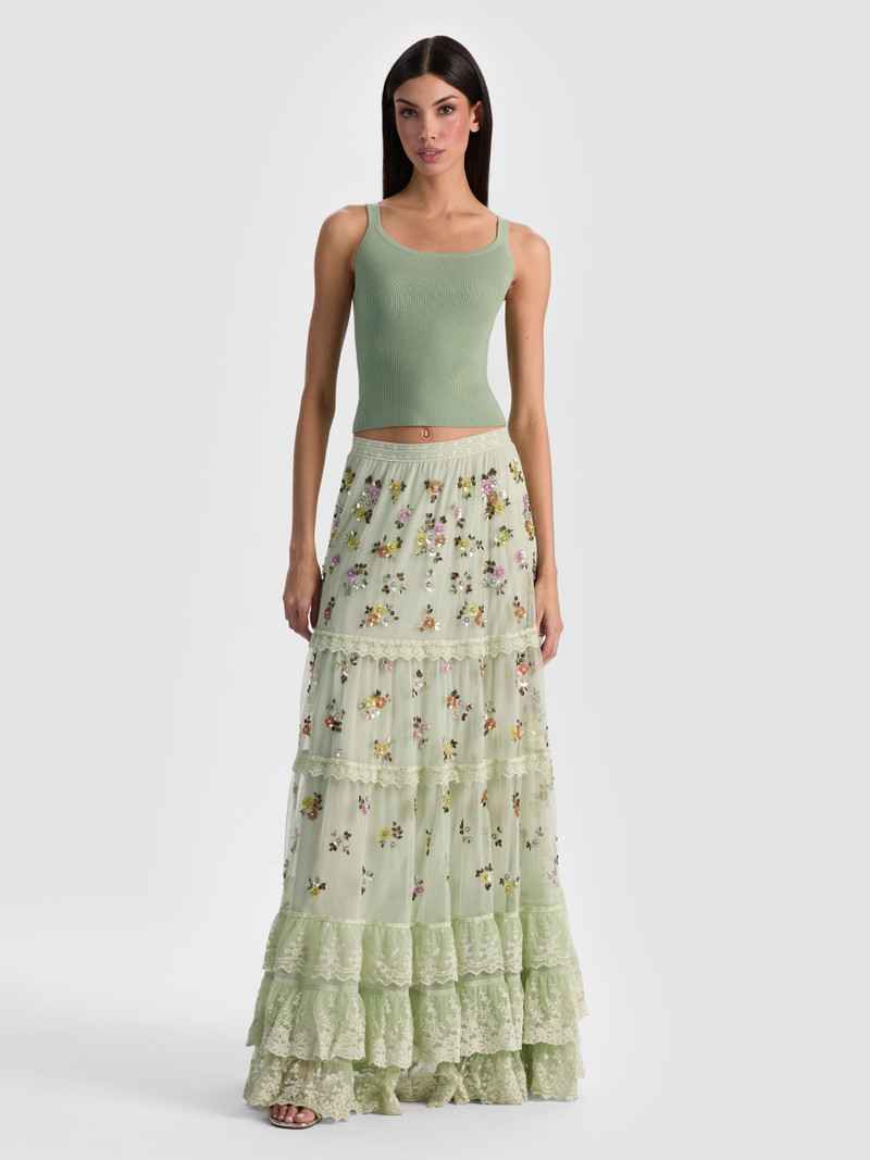ALLEGRA EMBELLISHED MAXI SKIRT 3