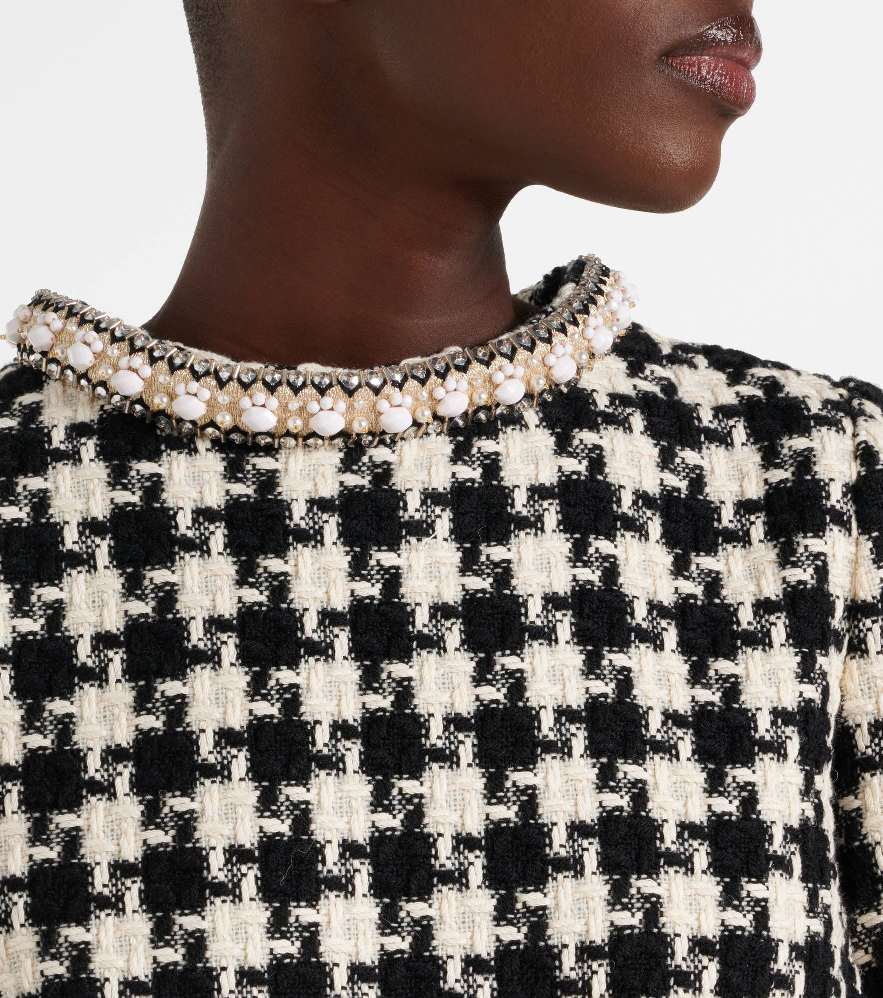 Embellished tweed minidress - 4
