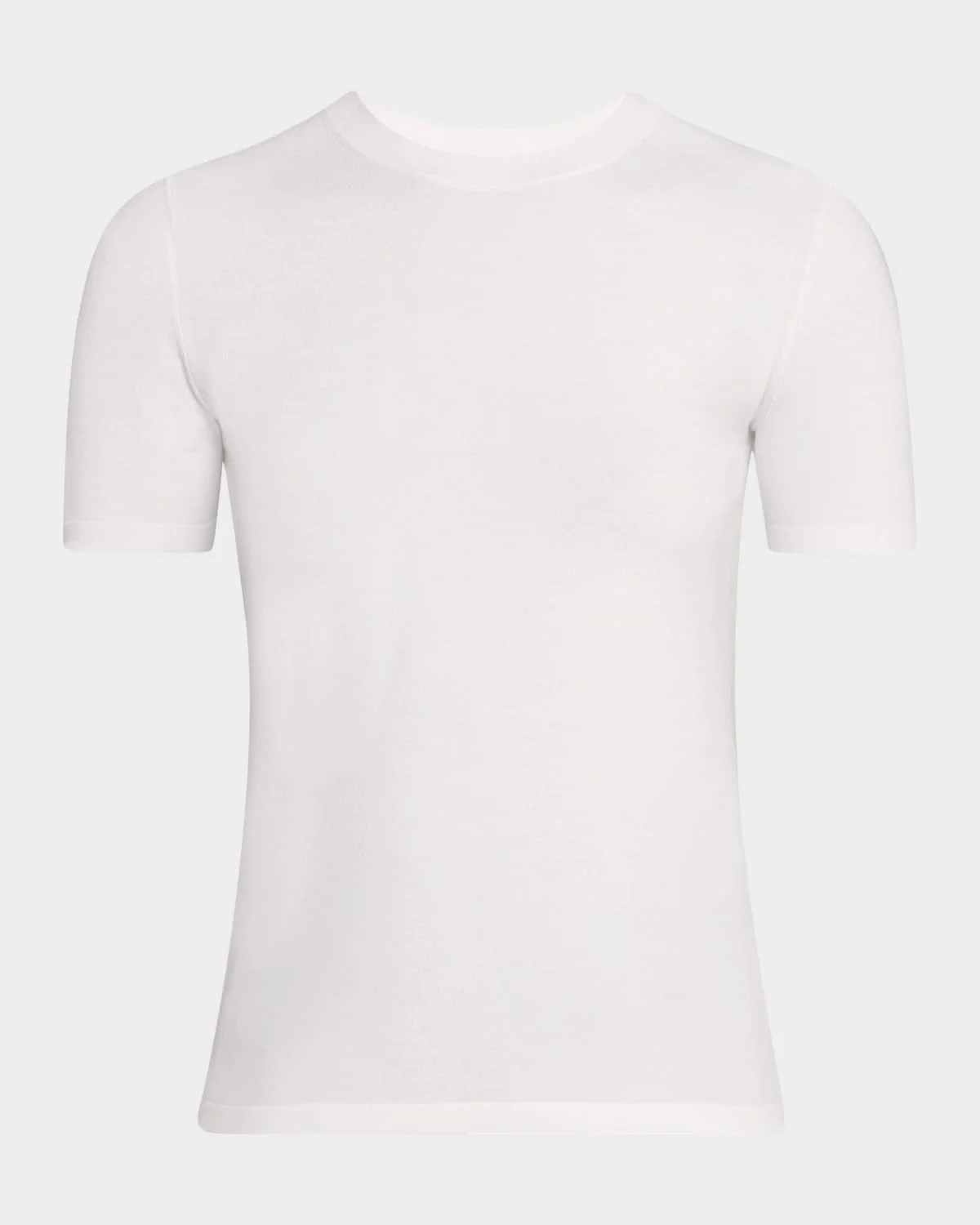 Stretch Viscose Short-Sleeve Sweater - 1