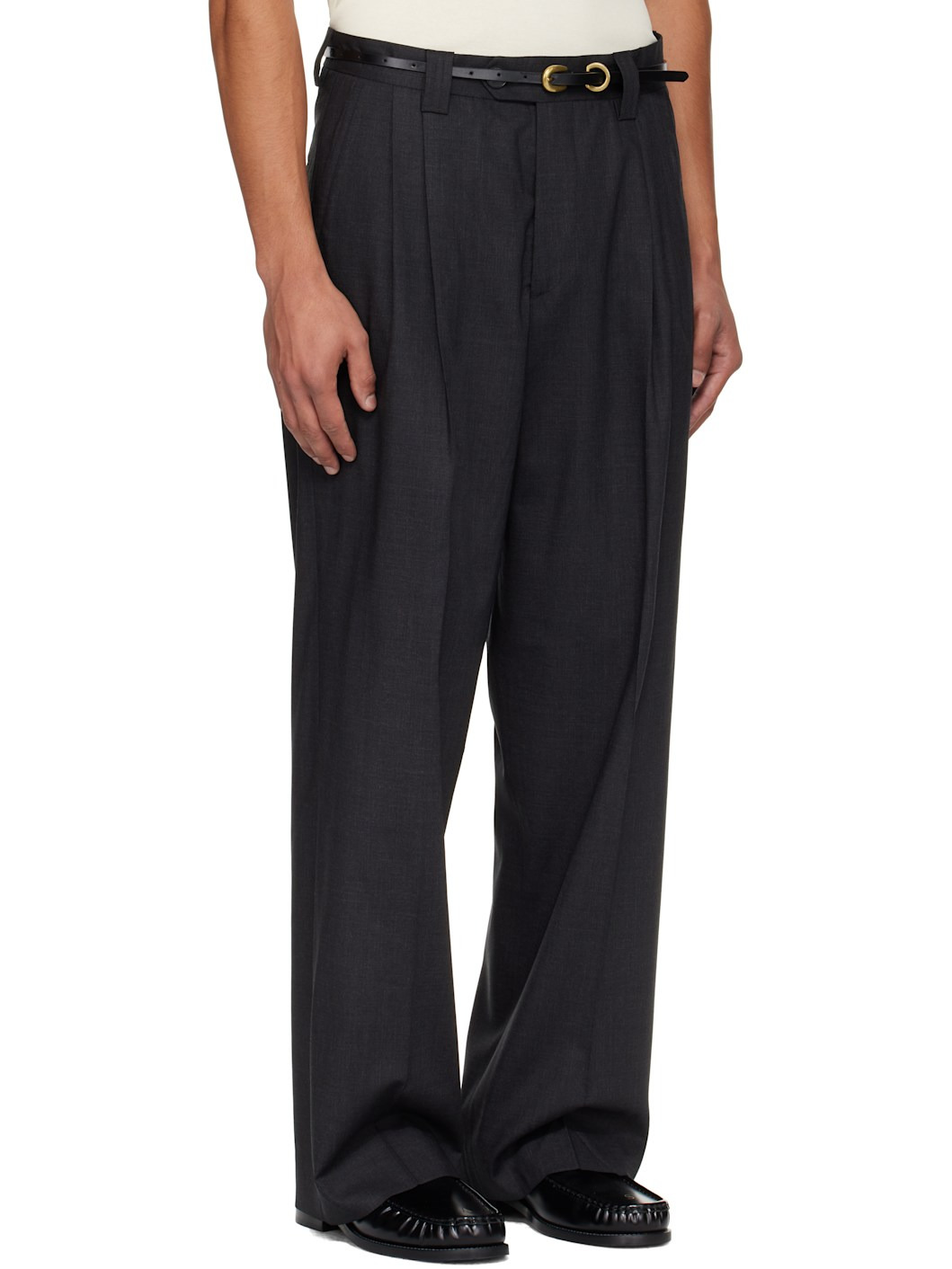 Gray Classic Trousers - 2