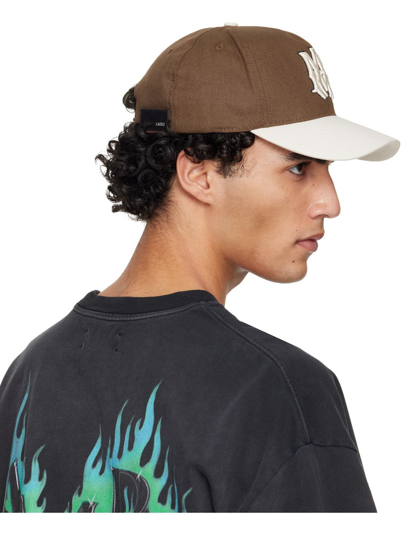 Brown & Beige MA Outline Two Tone Cap 3