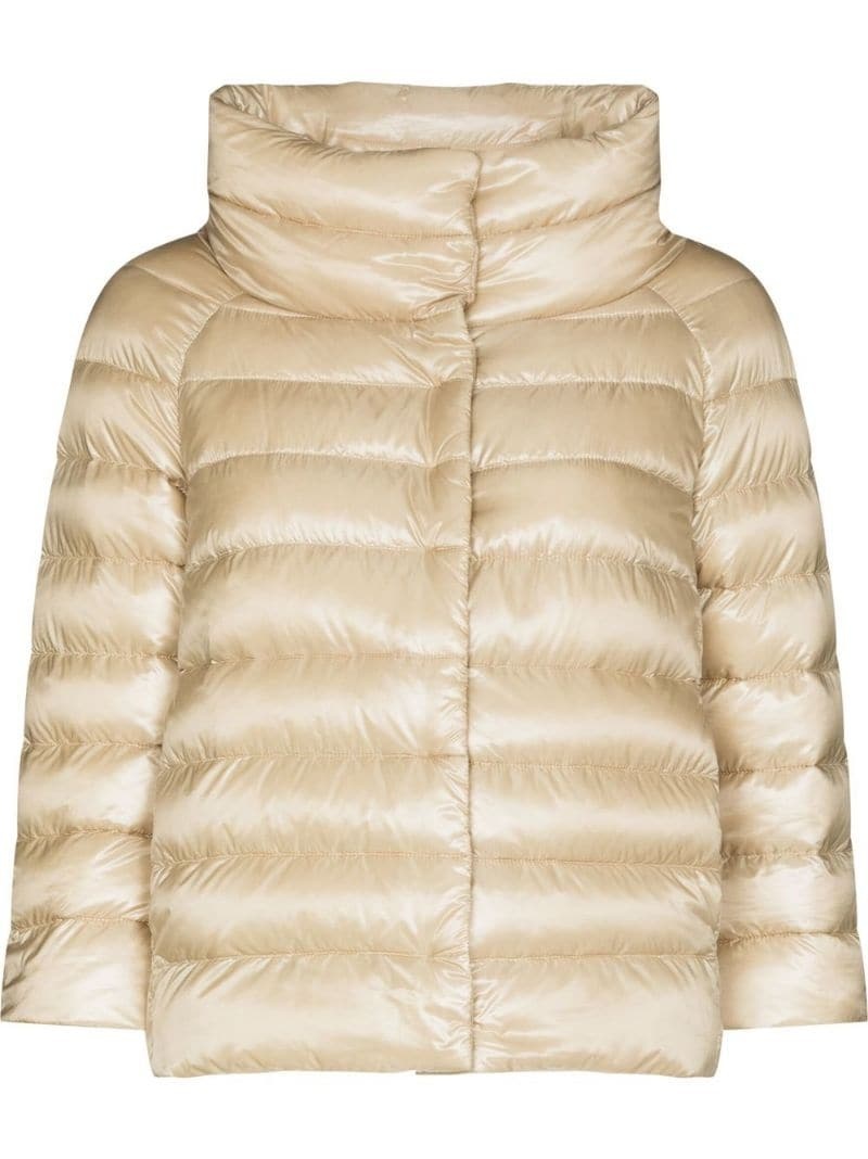 Ultralight quilted high-shine puffer jacket - 1