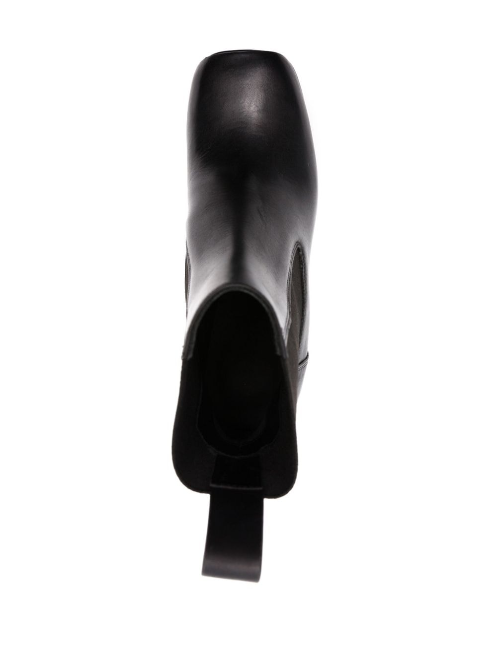 160mm open-toe leather heeled boot - 4