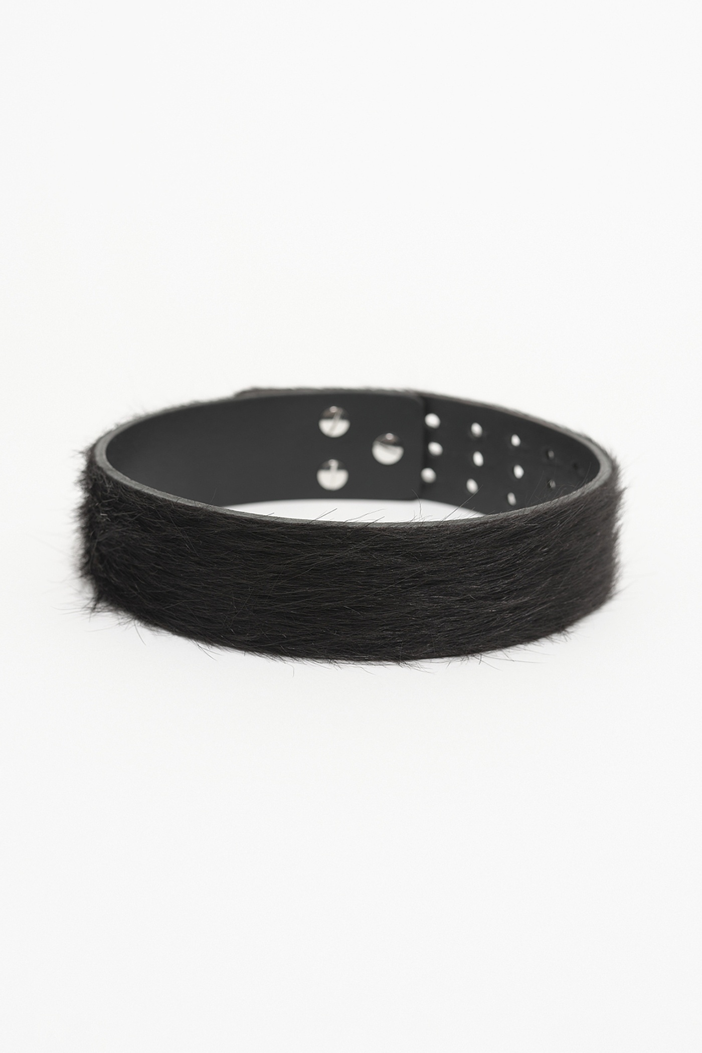 3 cm Choker Black Hair On Hide - 1