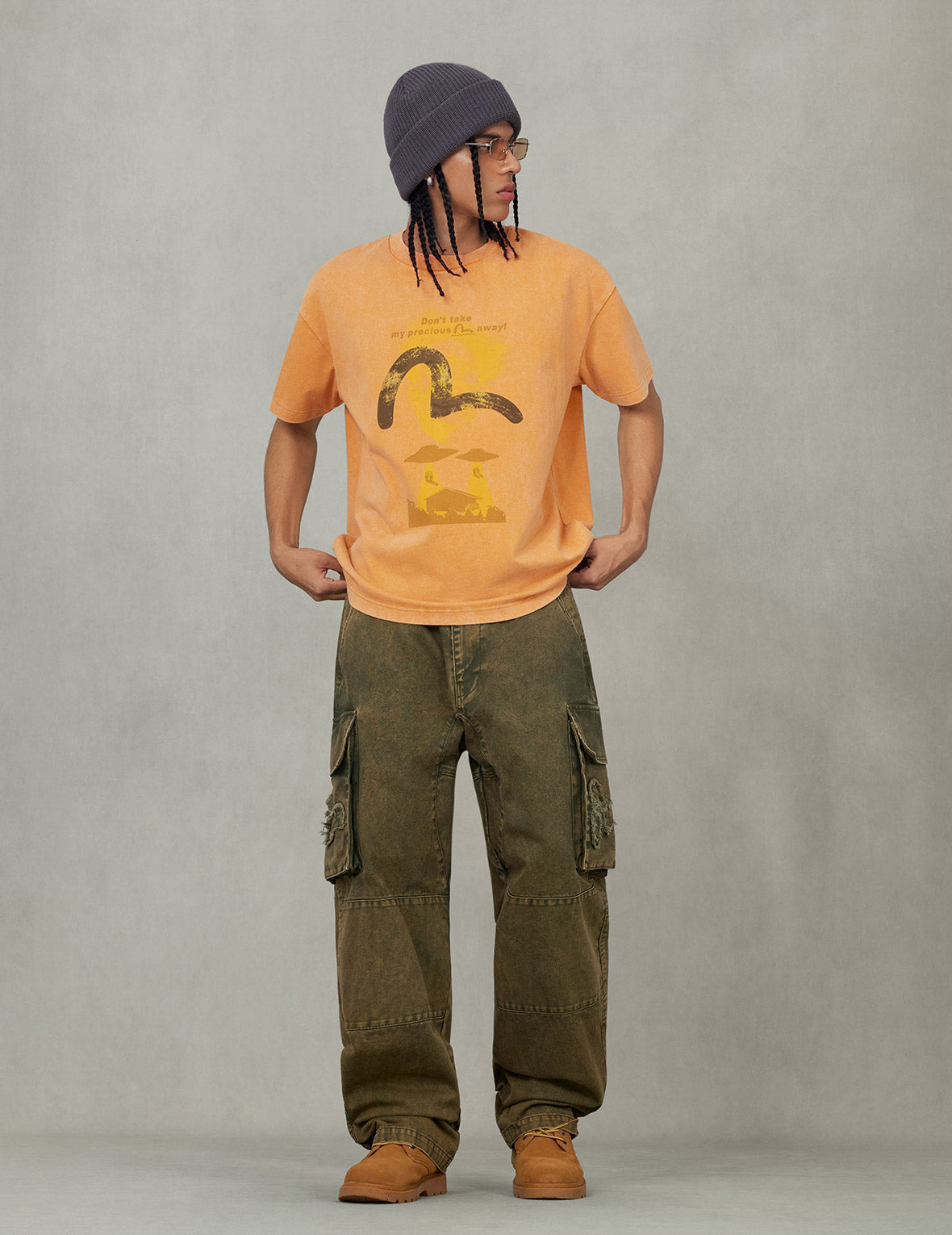 UFO Abduction Print Relax Fit T-shirt - 5