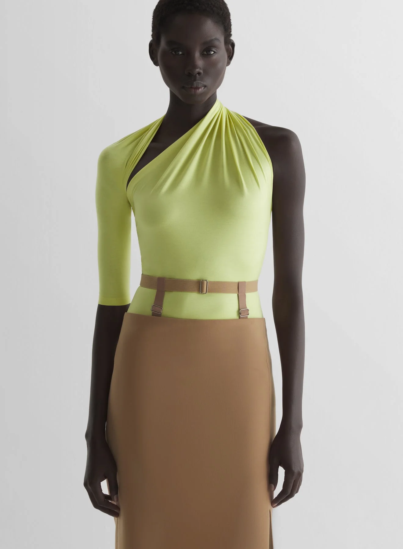 Draped loop jersey top - 1