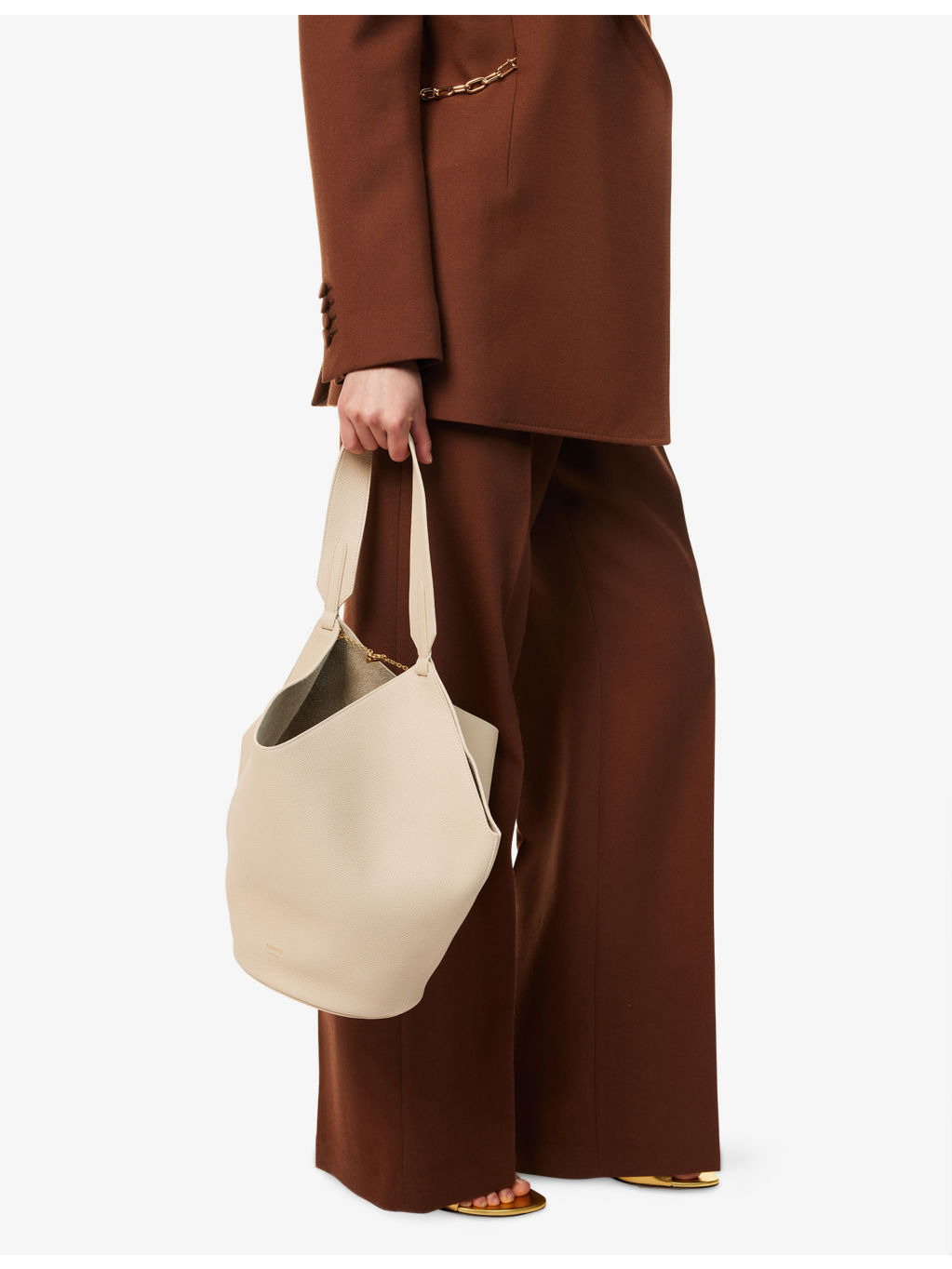 Lotus Small Leather Tote Bag - 2