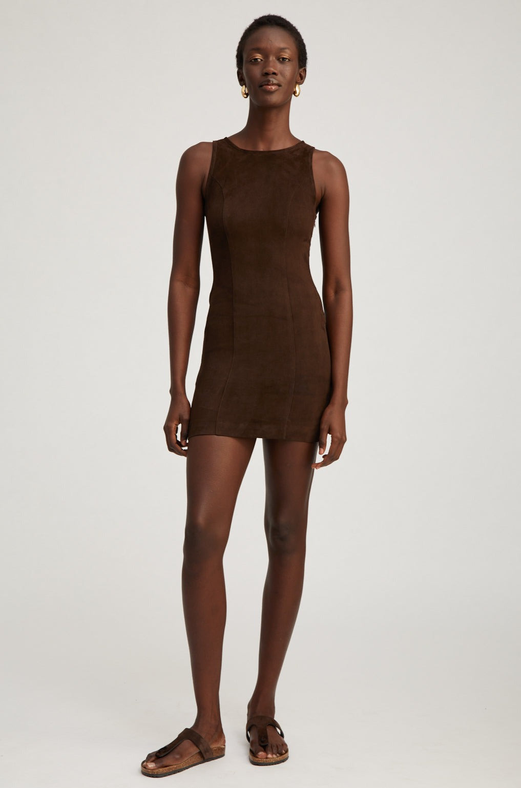 AMERICANO SUEDE AUDREY MINI DRESS - 1