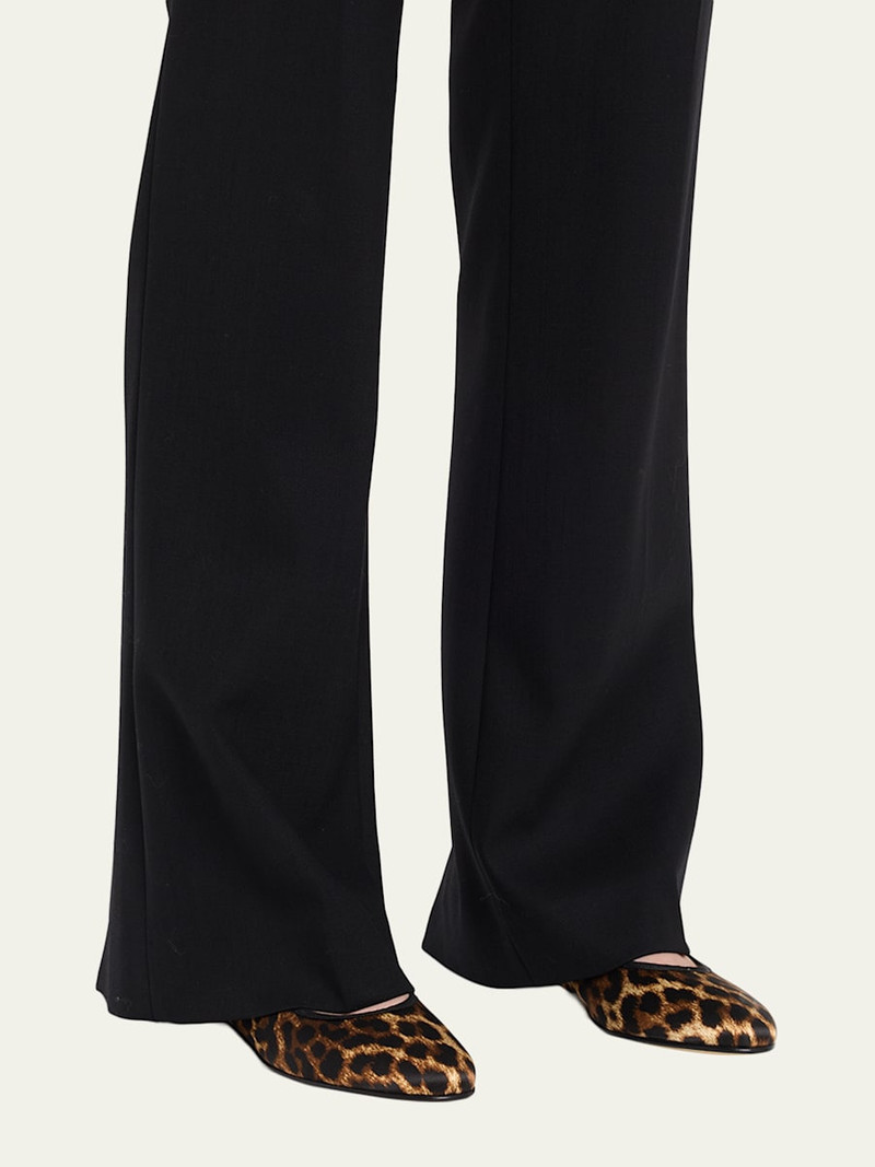 ViBi Venezia Leopard-Print Silk Mary Jane Ballerina Flats outlook